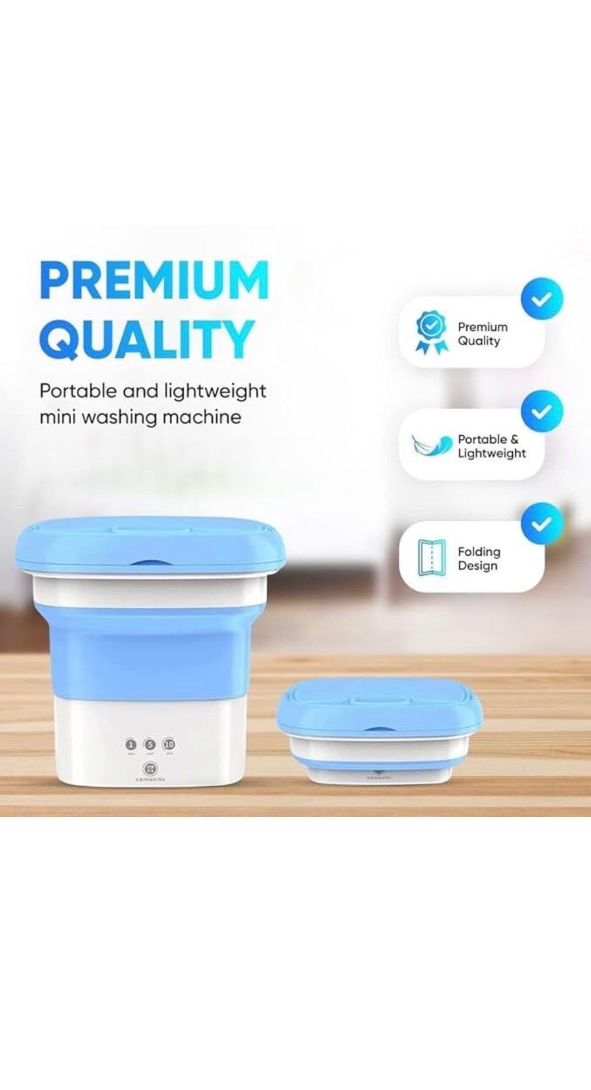 Fully Automatic Top Load Portable Washing Machine, Capacity: 2 kg