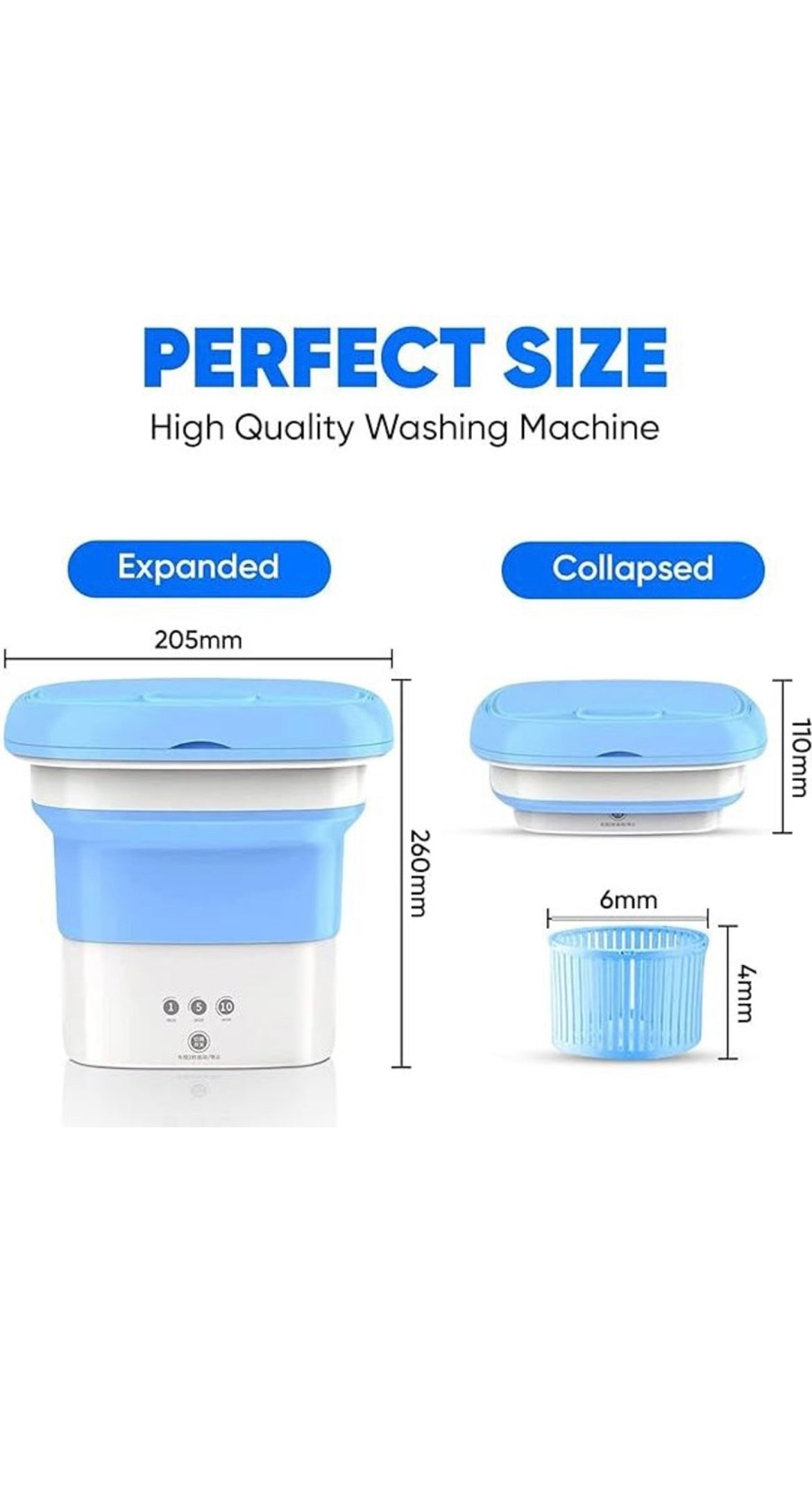 Fully Automatic Top Load Portable Washing Machine, Capacity: 2 kg