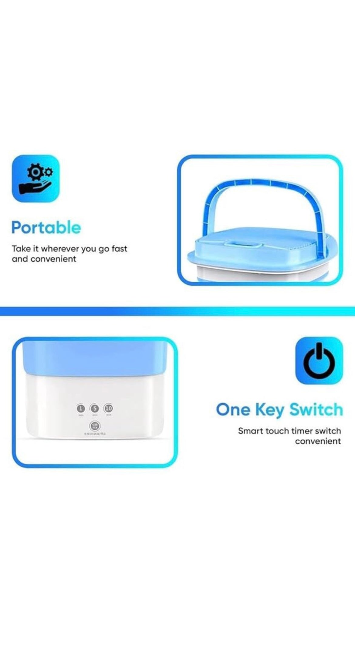 Fully Automatic Top Load Portable Washing Machine, Capacity: 2 kg