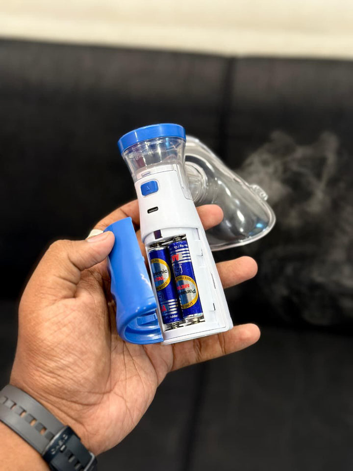 Portable Mesh Nebulizer – Silent Handheld Inhaler for Kids & Adults (USB Rechargeable)