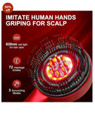 Rechargeable Electric Head Massager Oil Applicator – Scalp Relaxing Massage Comb for Hair Growth & Stress Relief