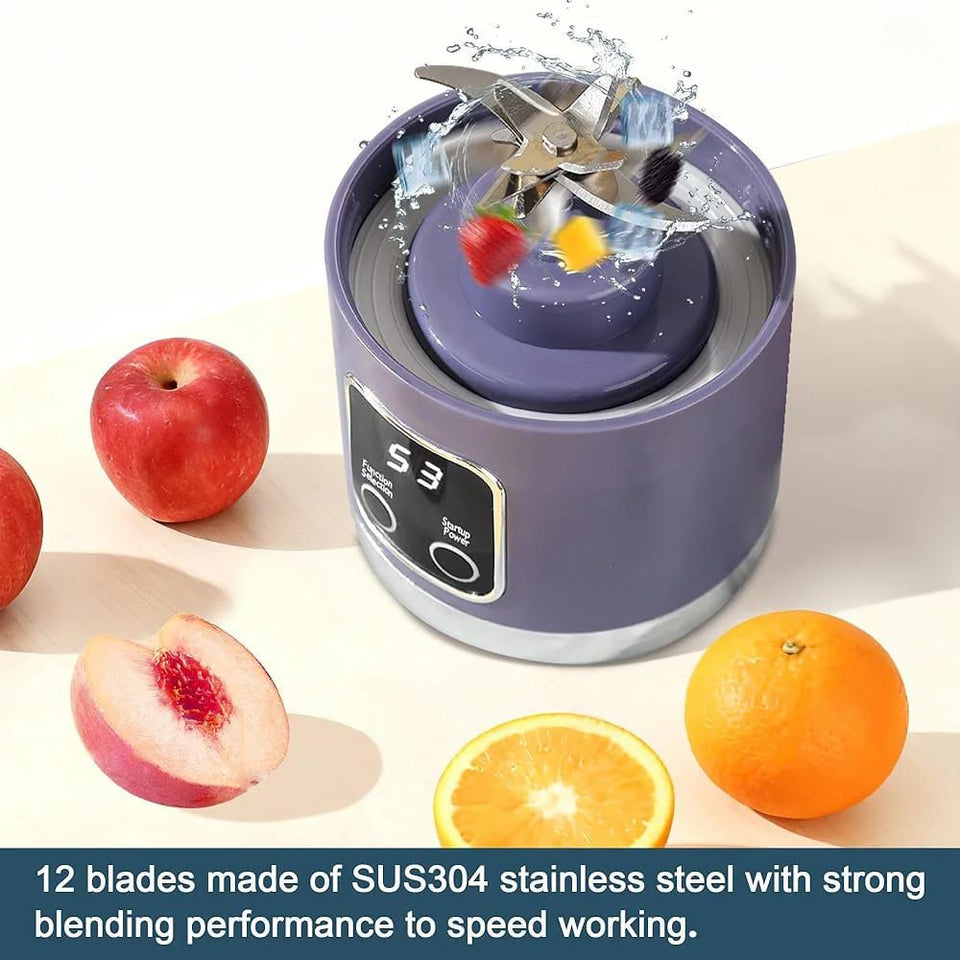 Portable Rechargeable Blender Bottle – 500ML USB Juicer Cup for Smoothies & Fresh Juice