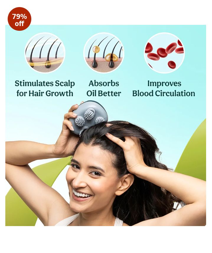 Portable Electric Scalp Massager – Rechargeable Deep Head & Hair Relaxation Brush