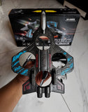 Remote Control Flying Fighter Drone Toy for Kids & Adults | 360° Stunt RC Aircraft with LED Lights