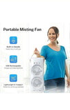 Portable Dual Mist Evaporative Air Cooler with LED Light & Remote Control