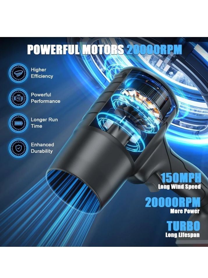 Portable 48V Rechargeable Cordless Air Blower – High Power Wireless Dust Cleaning & Inflator Machine