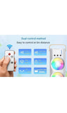 Portable Dual Mist Evaporative Air Cooler with LED Light & Remote Control