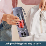Portable Rechargeable Blender Bottle – 500ML USB Juicer Cup for Smoothies & Fresh Juice